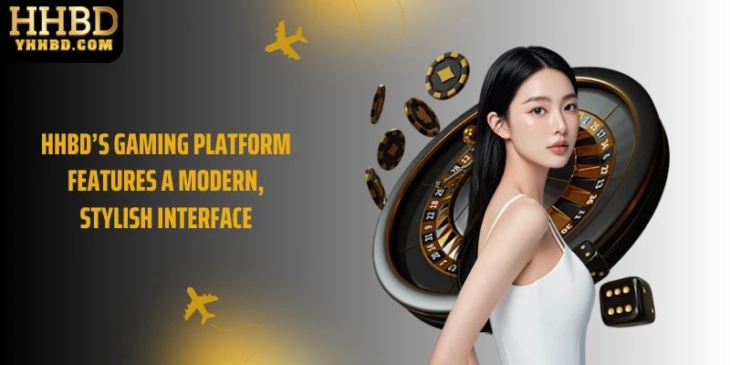 HHBD’s gaming platform features a modern, stylish interface